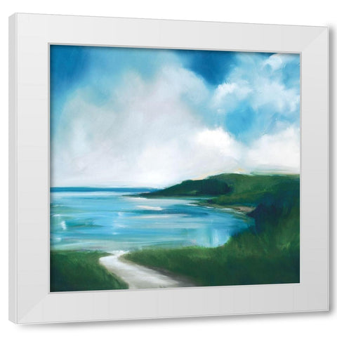Vista White Modern Wood Framed Art Print by Parent, Joanne