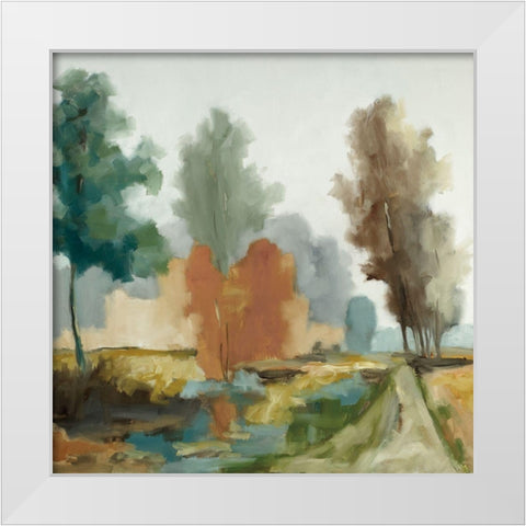 Off the Beaten Path White Modern Wood Framed Art Print by Ellens, Jacqueline