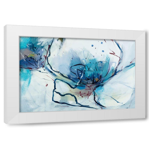 Flower Burst White Modern Wood Framed Art Print by Fitzsimmons, A.