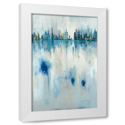 City Dreams White Modern Wood Framed Art Print by Jackson, Victoria