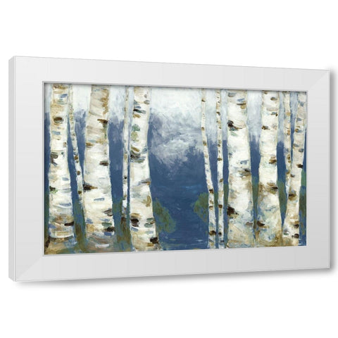 Taken By The Wind White Modern Wood Framed Art Print by Pasion, Wani
