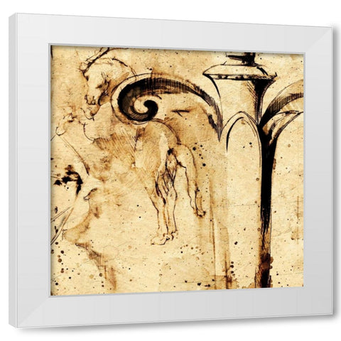 Classical Style-A White Modern Wood Framed Art Print by Panossian, Paul