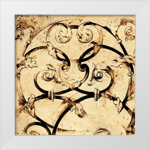 Classical Style-B White Modern Wood Framed Art Print by Panossian, Paul