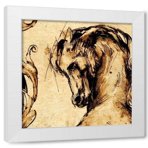 Classical Style-C White Modern Wood Framed Art Print by Panossian, Paul