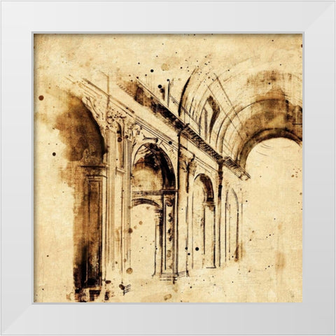 Classical Style-F White Modern Wood Framed Art Print by Panossian, Paul