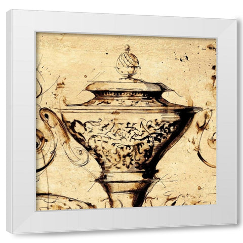 Classical Style-H White Modern Wood Framed Art Print by Panossian, Paul