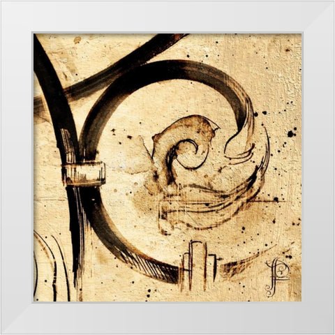 Classical Style-I White Modern Wood Framed Art Print by Panossian, Paul