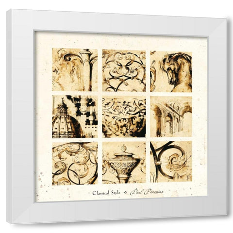Classical Style White Modern Wood Framed Art Print by Panossian, Paul