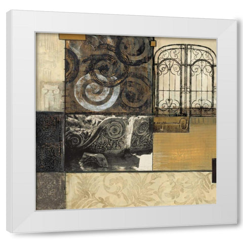 Classical Ruins I White Modern Wood Framed Art Print by Tunick, Connie
