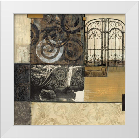 Classical Ruins I White Modern Wood Framed Art Print by Tunick, Connie