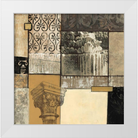 Classical Ruins II White Modern Wood Framed Art Print by Tunick, Connie