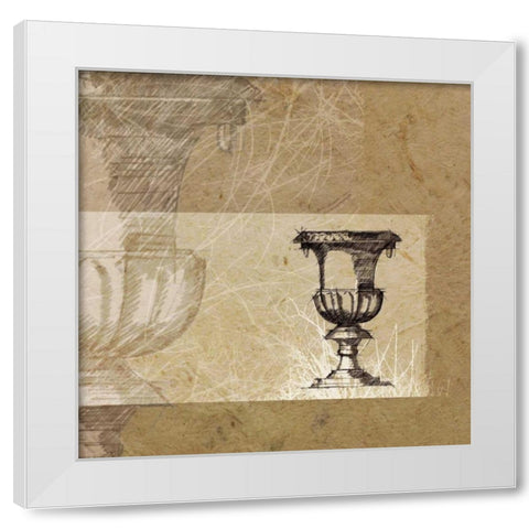 Once Upon A Time I White Modern Wood Framed Art Print by Venter, Marcel