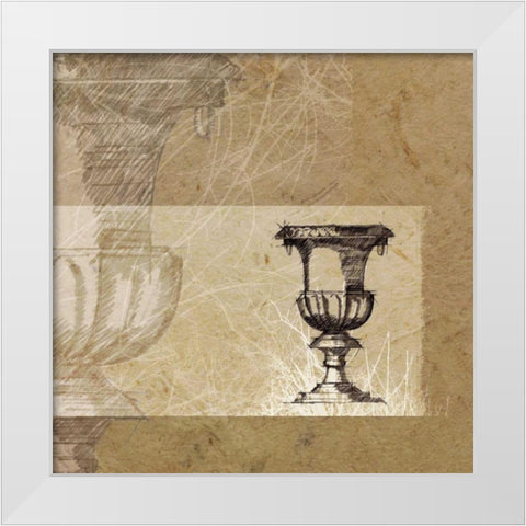 Once Upon A Time I White Modern Wood Framed Art Print by Venter, Marcel