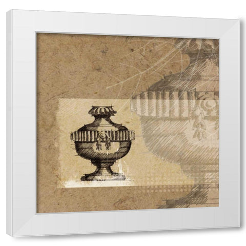 Once Upon A Time II White Modern Wood Framed Art Print by Venter, Marcel