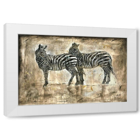 Affection White Modern Wood Framed Art Print by Wiley, Marta G.