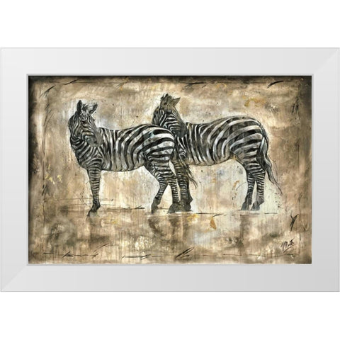 Affection White Modern Wood Framed Art Print by Wiley, Marta G.