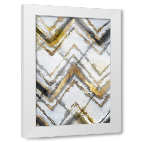 Tye Dye III Neutral Version White Modern Wood Framed Art Print by Watts, Eva