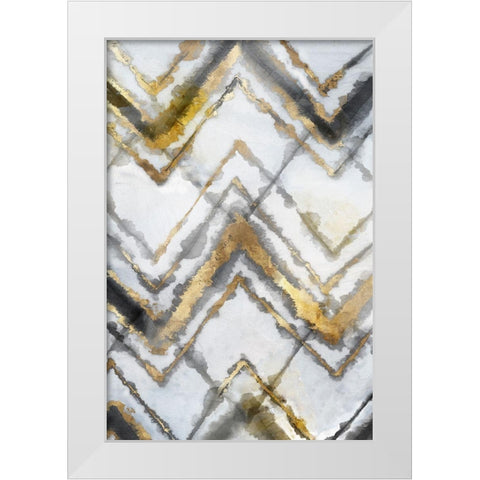 Tye Dye III Neutral Version White Modern Wood Framed Art Print by Watts, Eva