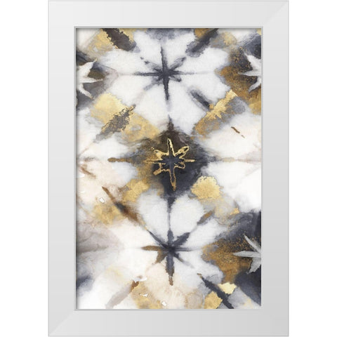 Tye Dye IV Neutral Version White Modern Wood Framed Art Print by Watts, Eva