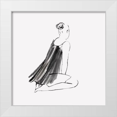 Leanna I White Modern Wood Framed Art Print by Watts, Eva