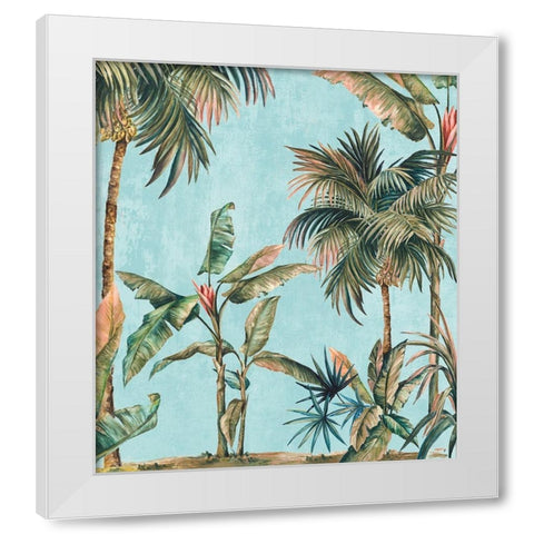 Lavish White Modern Wood Framed Art Print by Watts, Eva