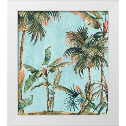 Lavish White Modern Wood Framed Art Print by Watts, Eva