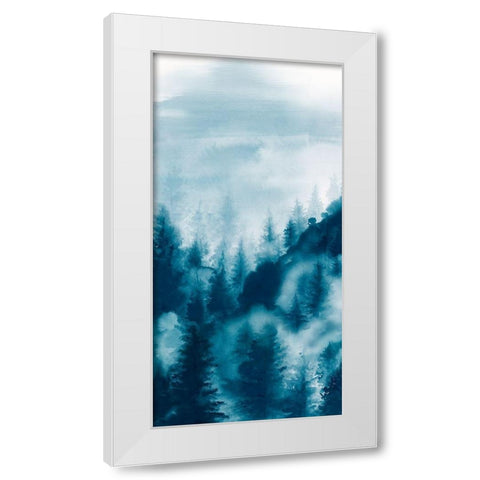 Foggy Dew II White Modern Wood Framed Art Print by Watts, Eva