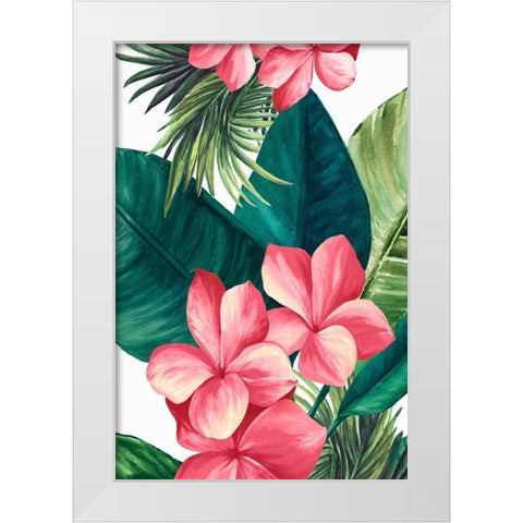 Edens Garden White Modern Wood Framed Art Print by Watts, Eva