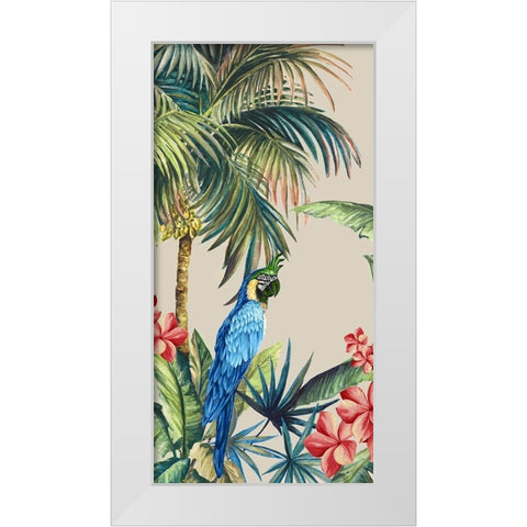 Tropicano II White Modern Wood Framed Art Print by Watts, Eva