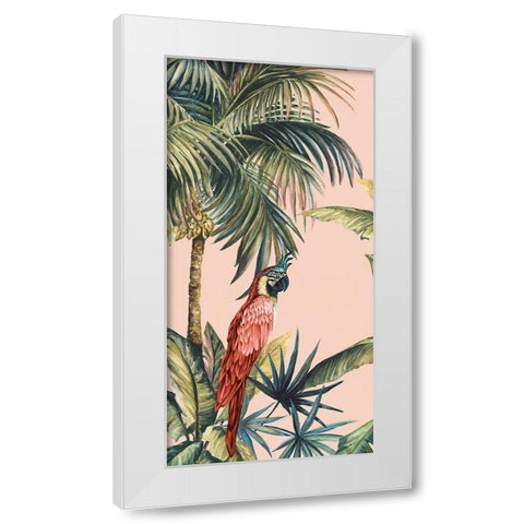 Tropicano II White Modern Wood Framed Art Print by Watts, Eva