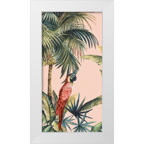 Tropicano II White Modern Wood Framed Art Print by Watts, Eva
