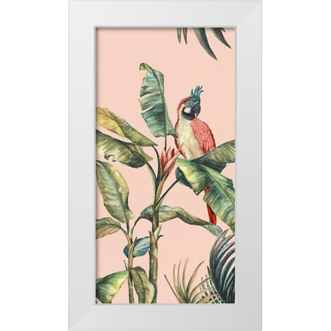 Tropicano II White Modern Wood Framed Art Print by Watts, Eva
