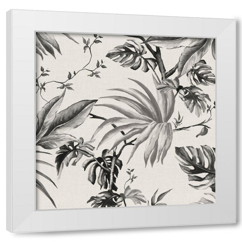 Vintage Palms Tolie I White Modern Wood Framed Art Print by Watts, Eva