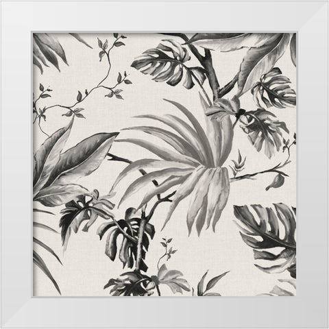 Vintage Palms Tolie I White Modern Wood Framed Art Print by Watts, Eva