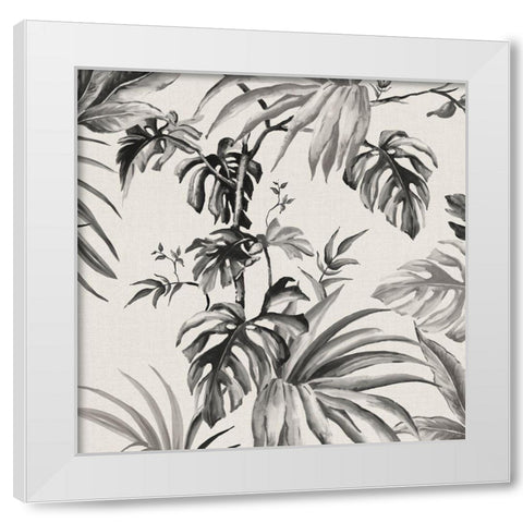 Vintage Palms Tolie II White Modern Wood Framed Art Print by Watts, Eva