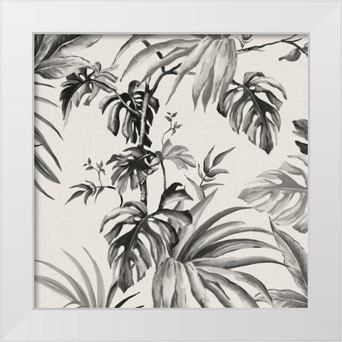 Vintage Palms Tolie II White Modern Wood Framed Art Print by Watts, Eva