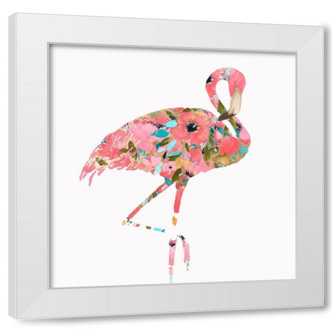 Summer Glow White Modern Wood Framed Art Print by Watts, Eva