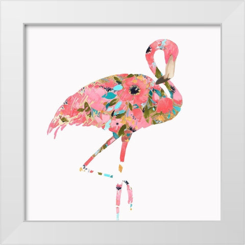 Summer Glow White Modern Wood Framed Art Print by Watts, Eva
