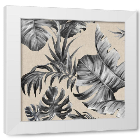Luscious Palms I White Modern Wood Framed Art Print by Watts, Eva