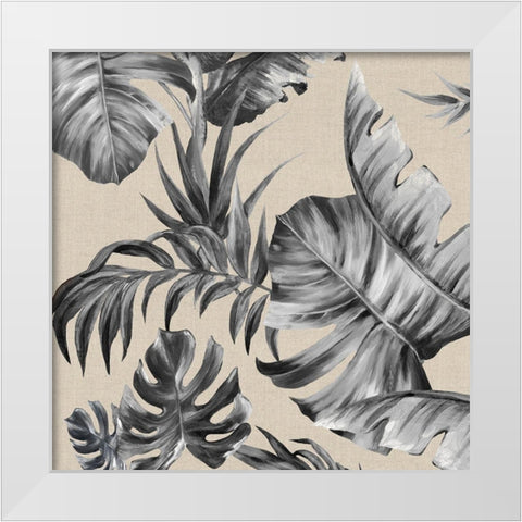 Luscious Palms I White Modern Wood Framed Art Print by Watts, Eva