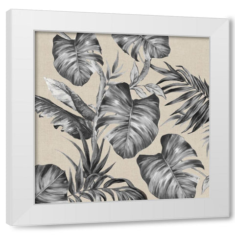 Luscious Palms II White Modern Wood Framed Art Print by Watts, Eva