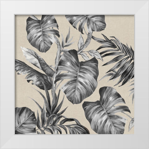 Luscious Palms II White Modern Wood Framed Art Print by Watts, Eva