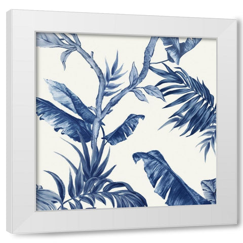 Tropical Paradiso I White Modern Wood Framed Art Print by Watts, Eva