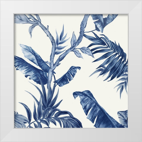 Tropical Paradiso I White Modern Wood Framed Art Print by Watts, Eva