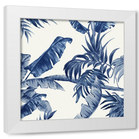 Tropical Paradiso II White Modern Wood Framed Art Print by Watts, Eva