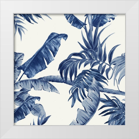Tropical Paradiso II White Modern Wood Framed Art Print by Watts, Eva