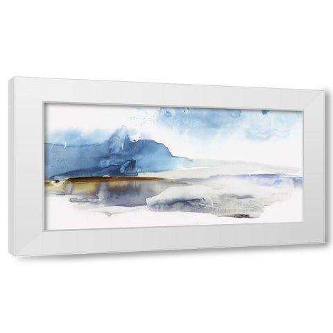 Lunar Landscape White Modern Wood Framed Art Print by Watts, Eva