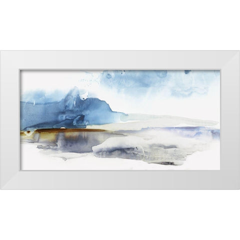 Lunar Landscape White Modern Wood Framed Art Print by Watts, Eva