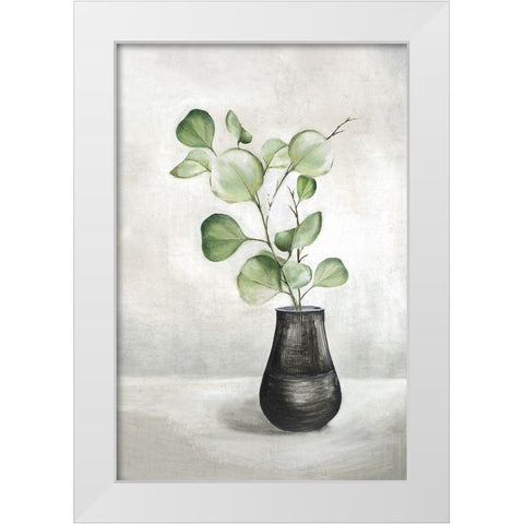 Quiet Zen I White Modern Wood Framed Art Print by Watts, Eva