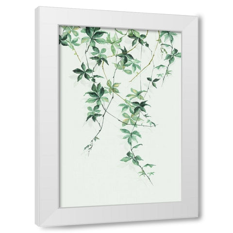 Enchanting Vine White Modern Wood Framed Art Print by Watts, Eva